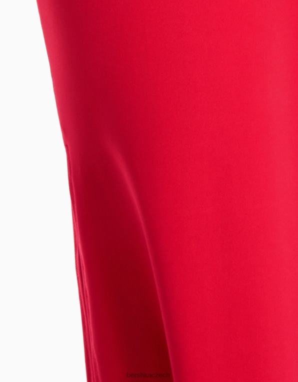 ženy Bershka dlouhá sukně P88441630 oblečení Červené