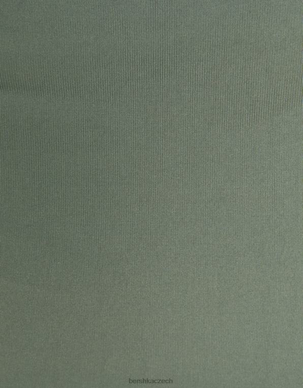 ženy Bershka dlouhá sukně P88441638 oblečení khaki