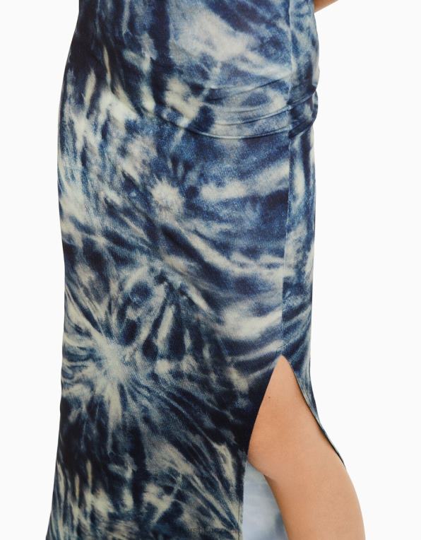 ženy Bershka dlouhá sukně P88441826 oblečení tmavě modrá