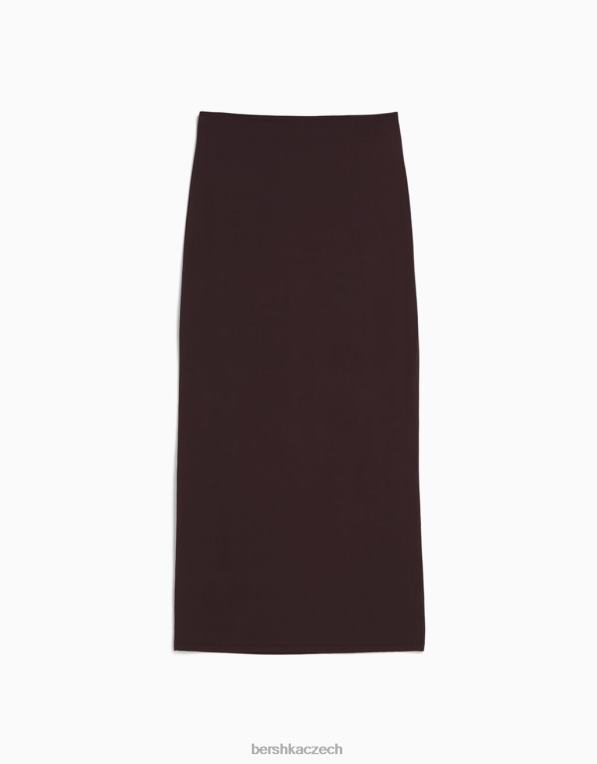 ženy Bershka dlouhá sukně P88442029 oblečení hnědý