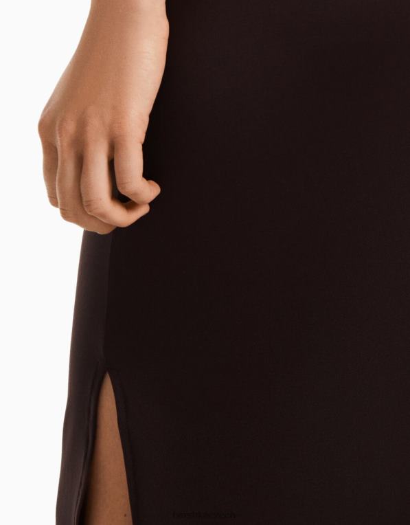 ženy Bershka dlouhá sukně P88442029 oblečení hnědý