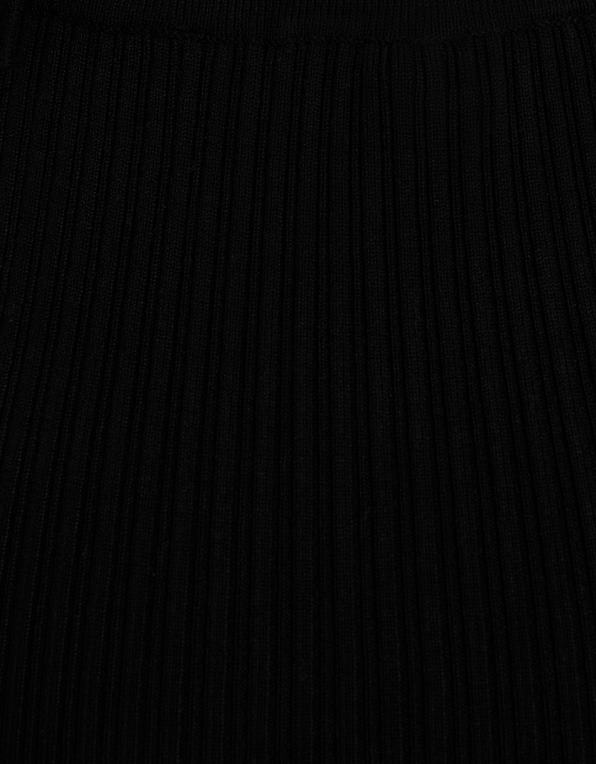 ženy Bershka žebrovaná midi sukně P8844956 oblečení Černá