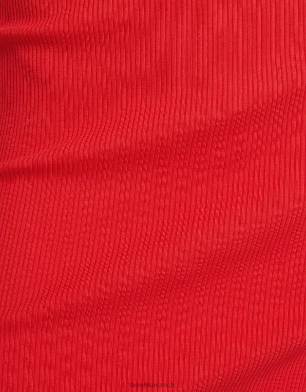 ženy Bershka žebrovaná minisukně P88441660 oblečení Červené