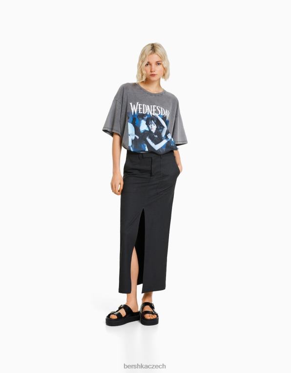 ženy Bershka midi sukně na míru P88441641 oblečení výhradní