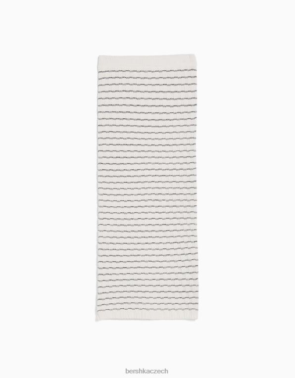 ženy Bershka pletená midi sukně P8844987 oblečení bílý