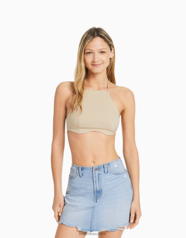 ženy Bershka vintage mini džínová sukně P88441647 oblečení světle modrá