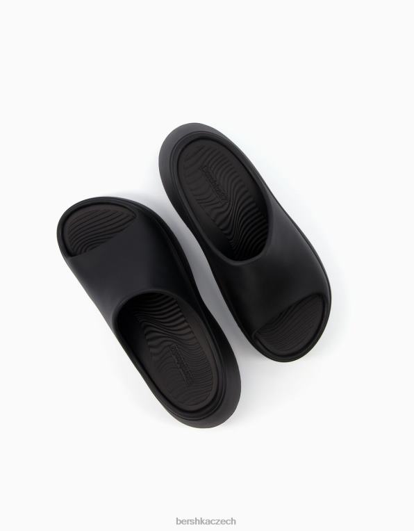 ženy Bershka pogumované sandály na platformě P88442223 obuv Černá
