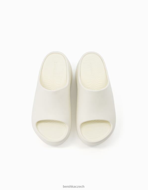 ženy Bershka pogumované sandály na platformě P88442242 obuv bílý