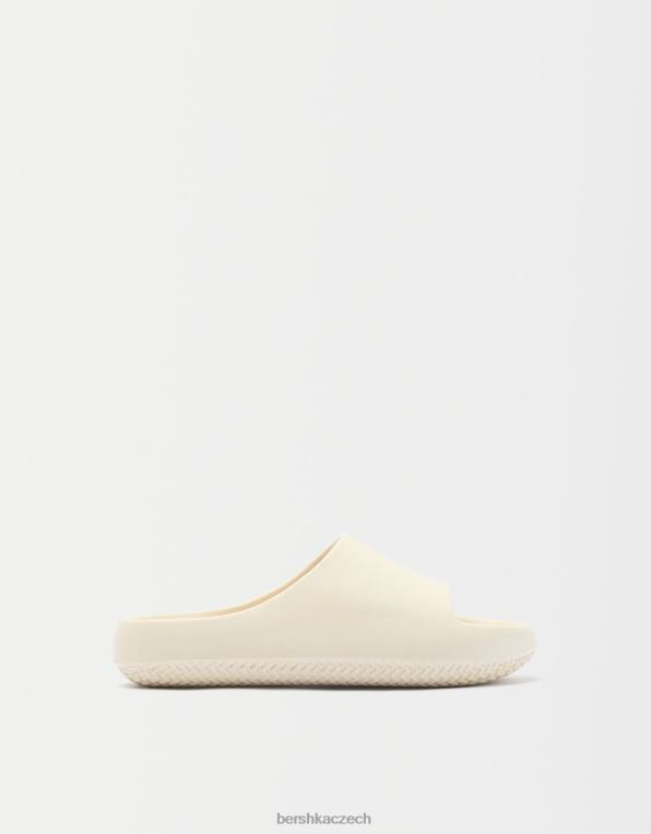 ženy Bershka texturované ploché sandály P88442238 obuv ecru