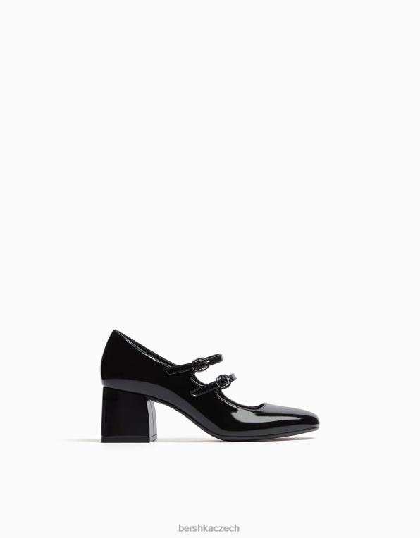 ženy Bershka mary jane block boty na podpatku P88442269 obuv Černá