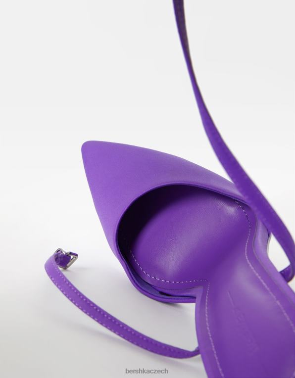 ženy Bershka páskové boty na podpatku P88442260 obuv moruše