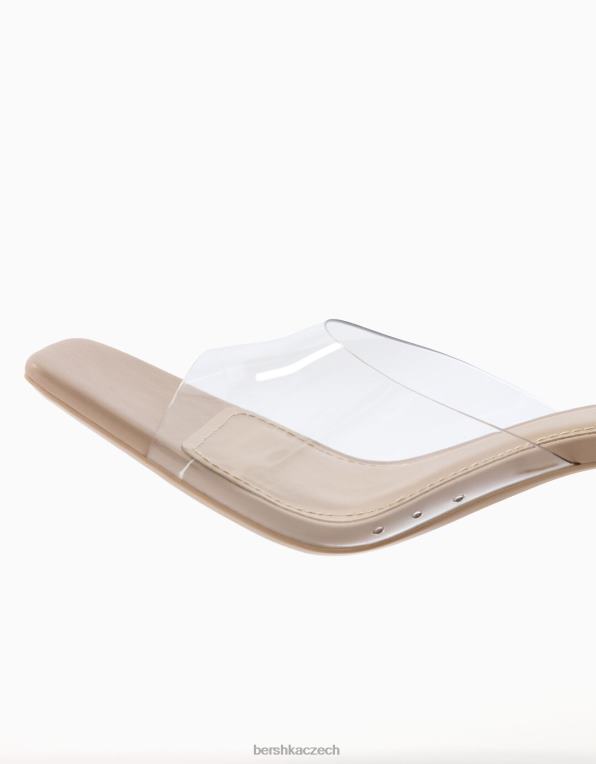 ženy Bershka muly na vinylovém podpatku P88442134 obuv naprostý