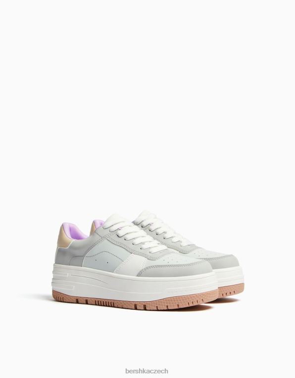 ženy Bershka kontrastní tenisky na platformě P88442106 obuv vícebarevný