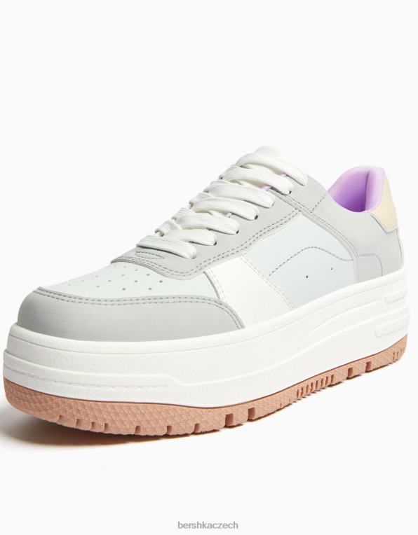 ženy Bershka kontrastní tenisky na platformě P88442106 obuv vícebarevný