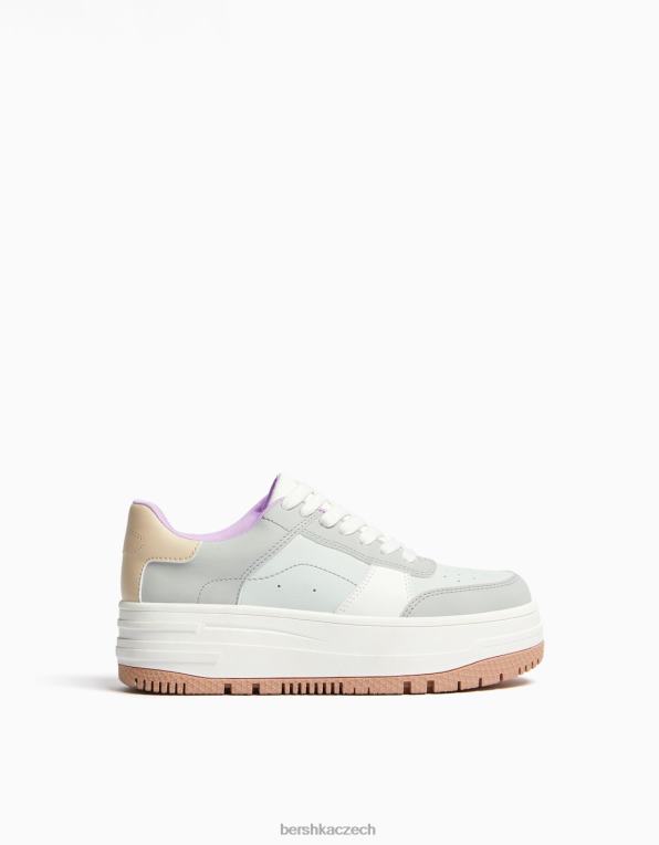 ženy Bershka kontrastní tenisky na platformě P88442106 obuv vícebarevný