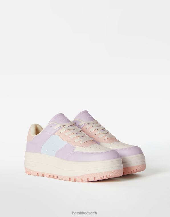ženy Bershka kontrastní tenisky na platformě P88442107 obuv vícebarevný
