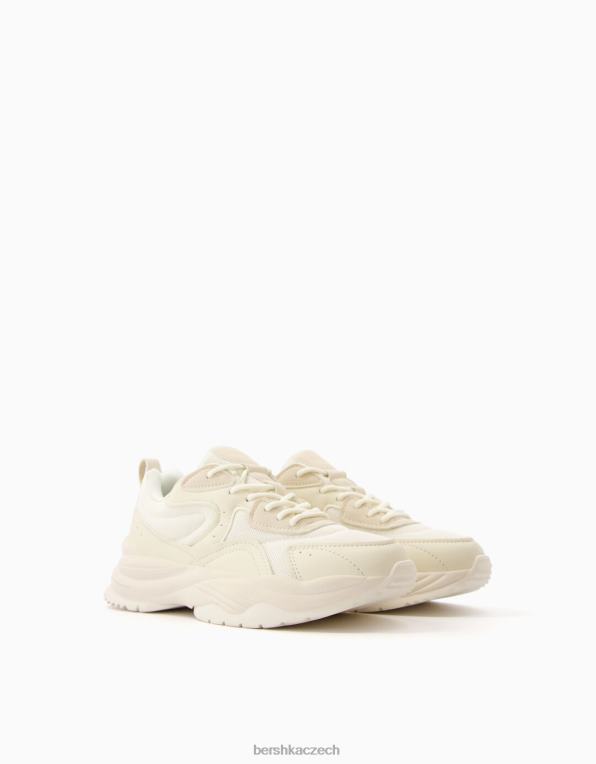 ženy Bershka kontrastní tenisky se síťovaným detailem P88442093 obuv vícebarevný