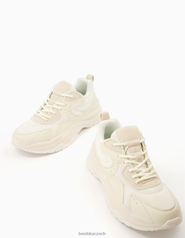 ženy Bershka kontrastní tenisky se síťovaným detailem P88442093 obuv vícebarevný
