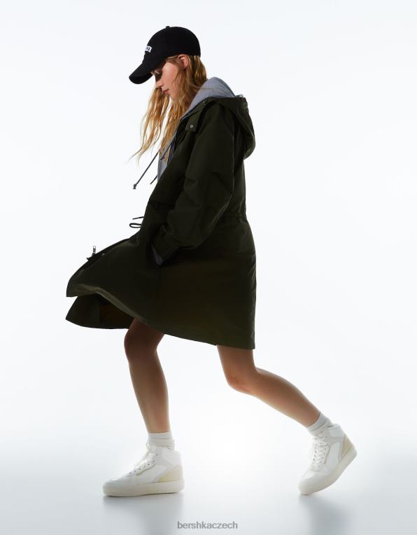 ženy Bershka kontrastní vysoké tenisky P88442087 obuv bílý