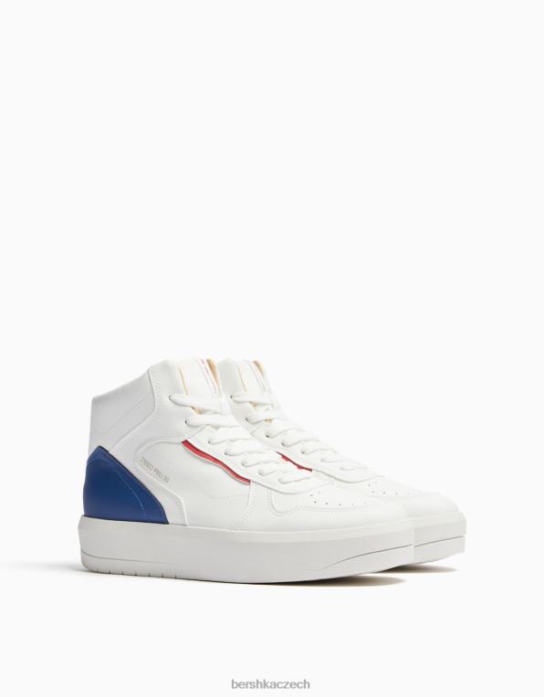 ženy Bershka kontrastní vysoké tenisky P88442088 obuv vícebarevný
