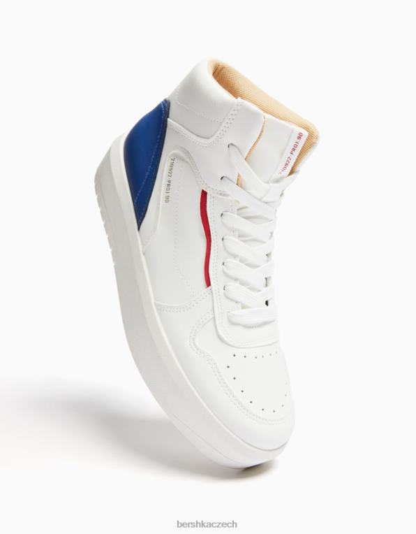 ženy Bershka kontrastní vysoké tenisky P88442088 obuv vícebarevný