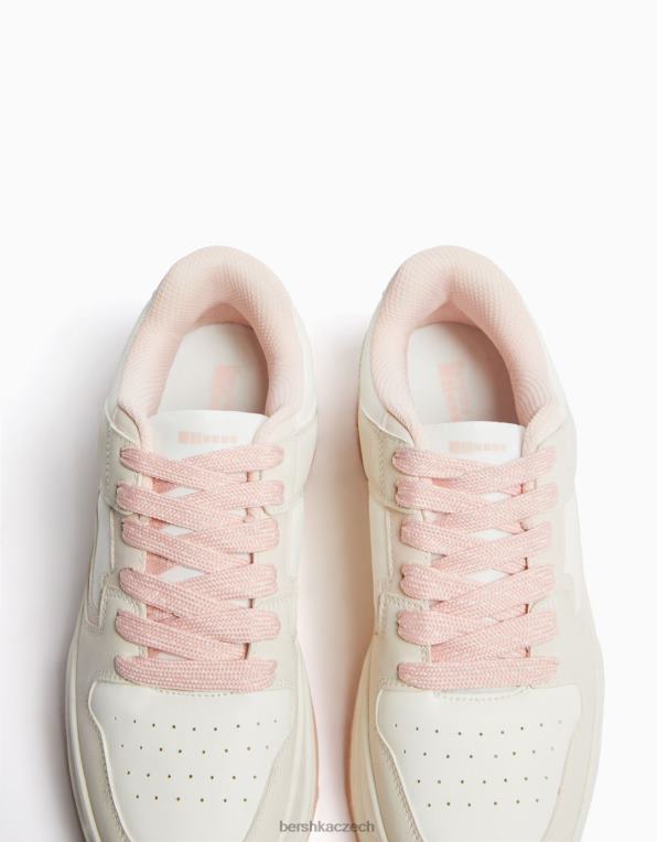ženy Bershka tlusté tenisky P88442111 obuv růžový