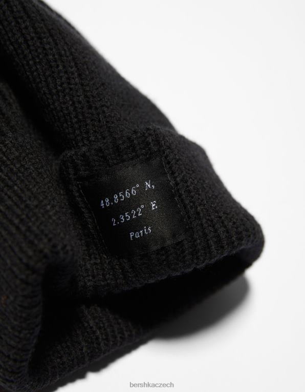 ženy Bershka pletená čepice P88442556 Příslušenství Černá