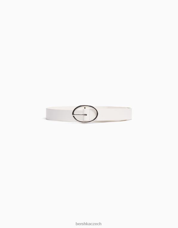 ženy Bershka obyčejný pásek z umělé kůže P88442537 Příslušenství bílý