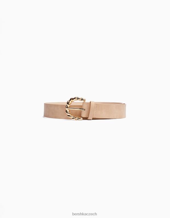 ženy Bershka pásek s detailem přezky P88442551 Příslušenství velbloud