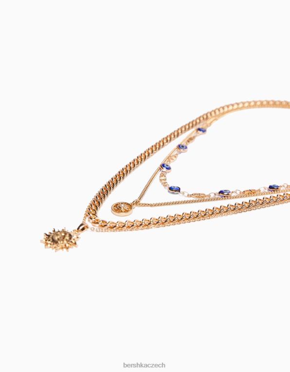 ženy Bershka sada 4 náhrdelníků P88442530 Příslušenství zlato