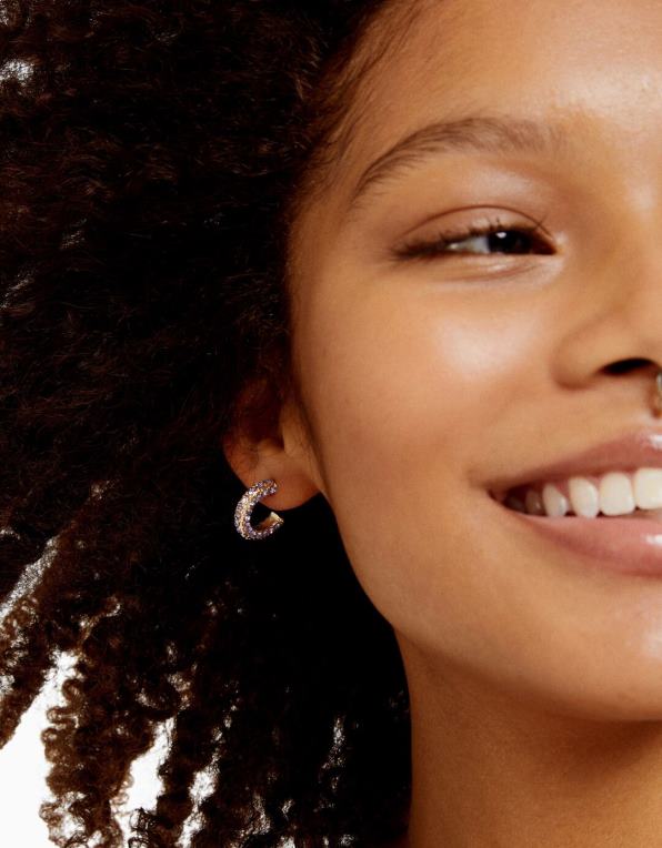 ženy Bershka sada 6 ks smaltovaných kruhových náušnic P88442493 Příslušenství zlato