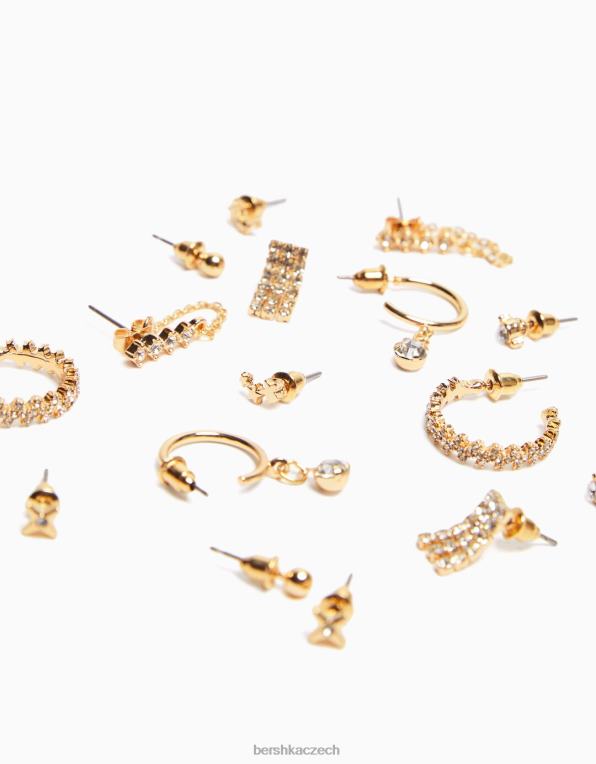 ženy Bershka sada 8 kamínkových kruhových náušnic P88442490 Příslušenství nemyjte