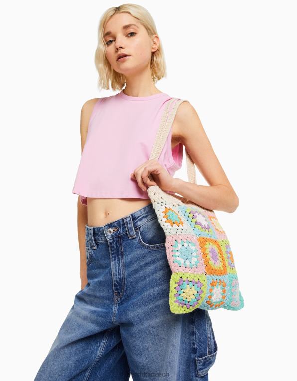 ženy Bershka háčkovaná nákupní taška P88441872 Příslušenství oranžový