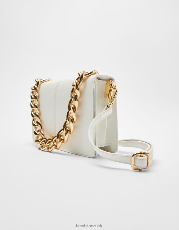 ženy Bershka harmoniková spojka s řetězem P88442402 Příslušenství bílý