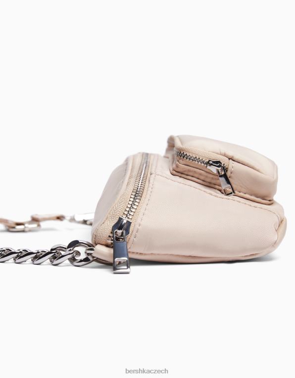 ženy Bershka látková taška na opasek se zipy P88442394 Příslušenství krém