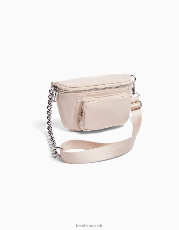 ženy Bershka látková taška na opasek se zipy P88442394 Příslušenství krém