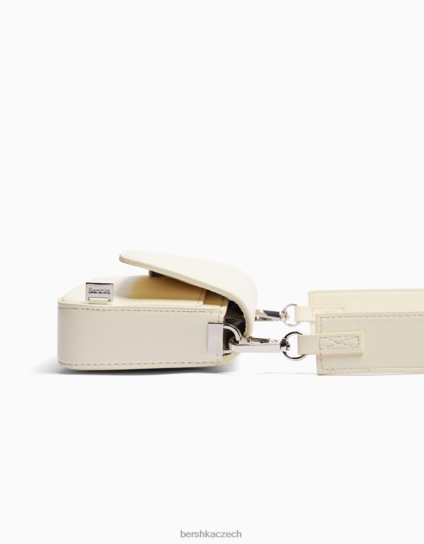 ženy Bershka strukturovaná crossbody kabelka P88442346 Příslušenství krém
