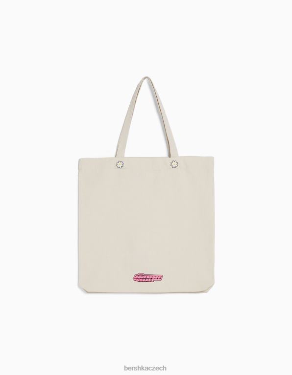 ženy Bershka taška s potiskem powerpuff girls P88442071 Příslušenství krém