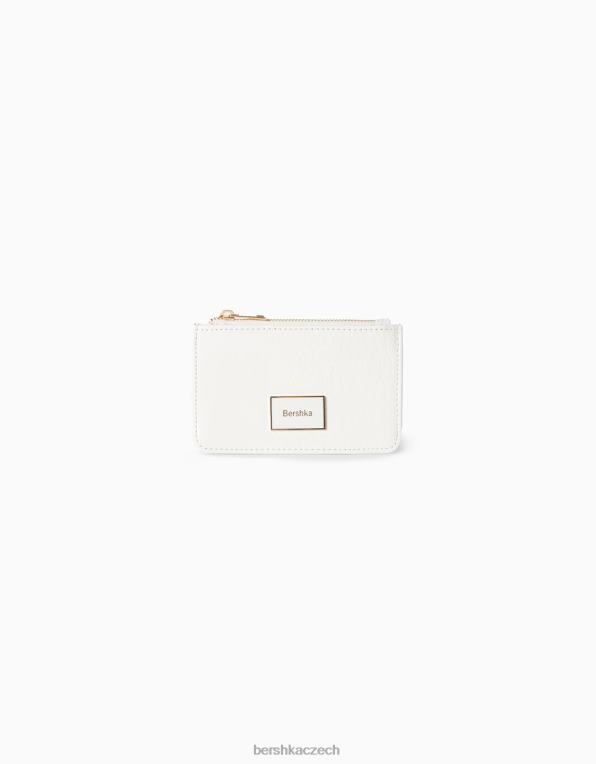 ženy Bershka texturovaný držák na karty P88442388 Příslušenství bílý