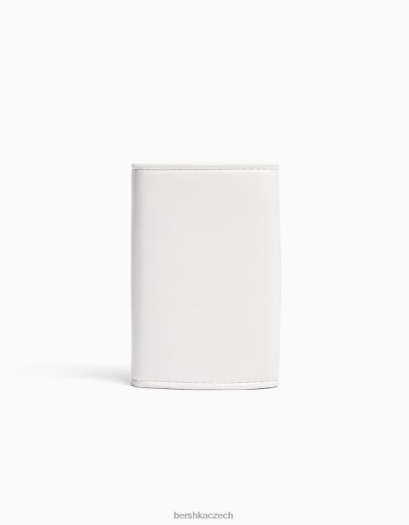 ženy Bershka základní lesklá peněženka P88442396 Příslušenství krém