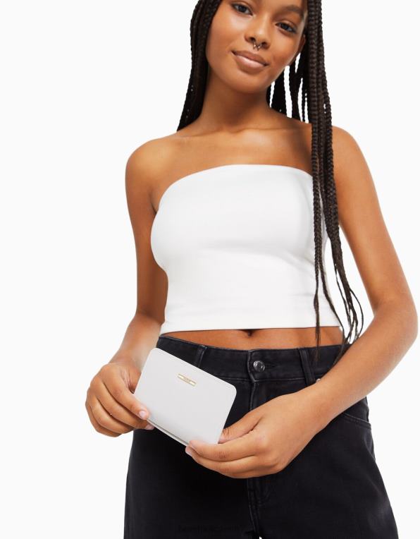 ženy Bershka základní peněženka na mince P88442390 Příslušenství bílý