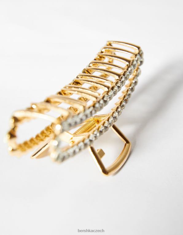 ženy Bershka kamínková kovová spona do vlasů P88442562 Příslušenství zlato