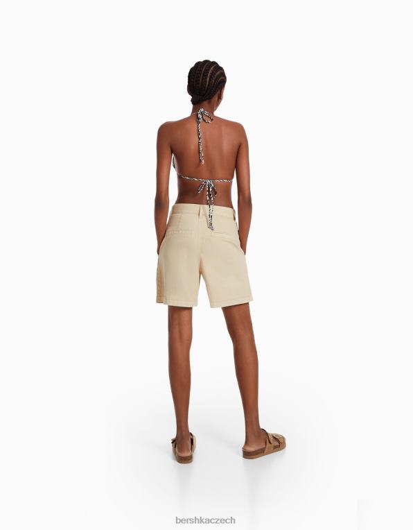 ženy Bershka horní díl bikin s potiskem zebry P88441885 oblečení krém