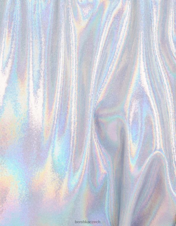 ženy Bershka kovové spodní díly bikin P88441785 oblečení Šedá