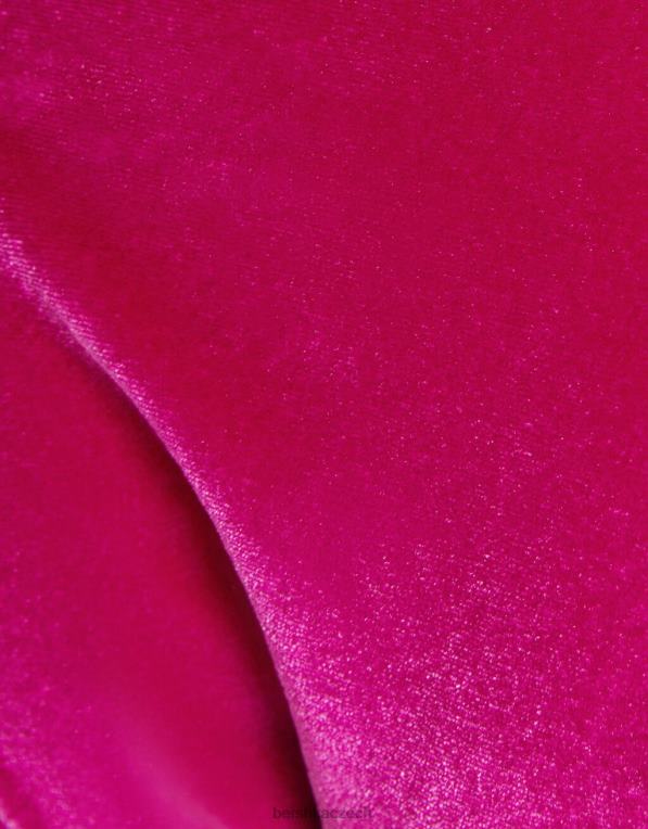 ženy Bershka sametový top bikin P88441782 oblečení fuchsie