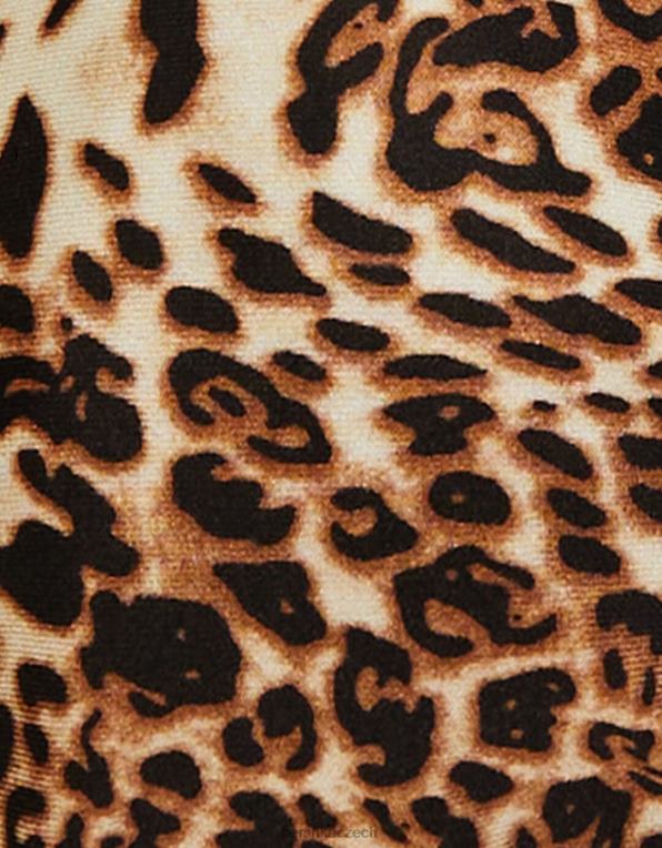 ženy Bershka spodní díl bikin se zvířecím potiskem P88441771 oblečení Černá