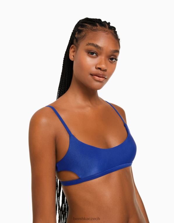 ženy Bershka sportovní top bikin P88441767 oblečení modrý