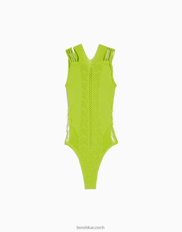 ženy Bershka bezešvé body P88441877 oblečení Limetka