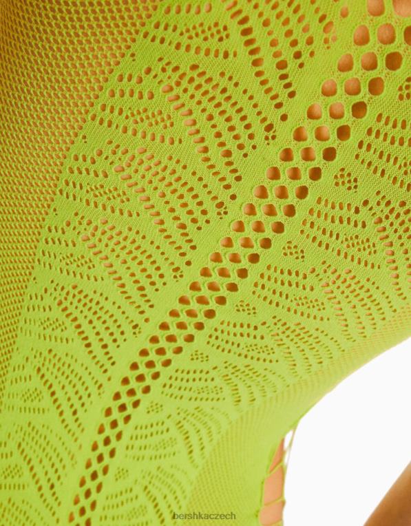 ženy Bershka bezešvé body P88441877 oblečení Limetka