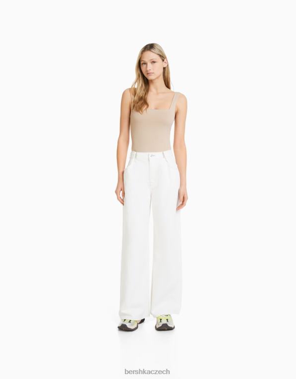 ženy Bershka jednobarevné páskové body P8844698 oblečení písek